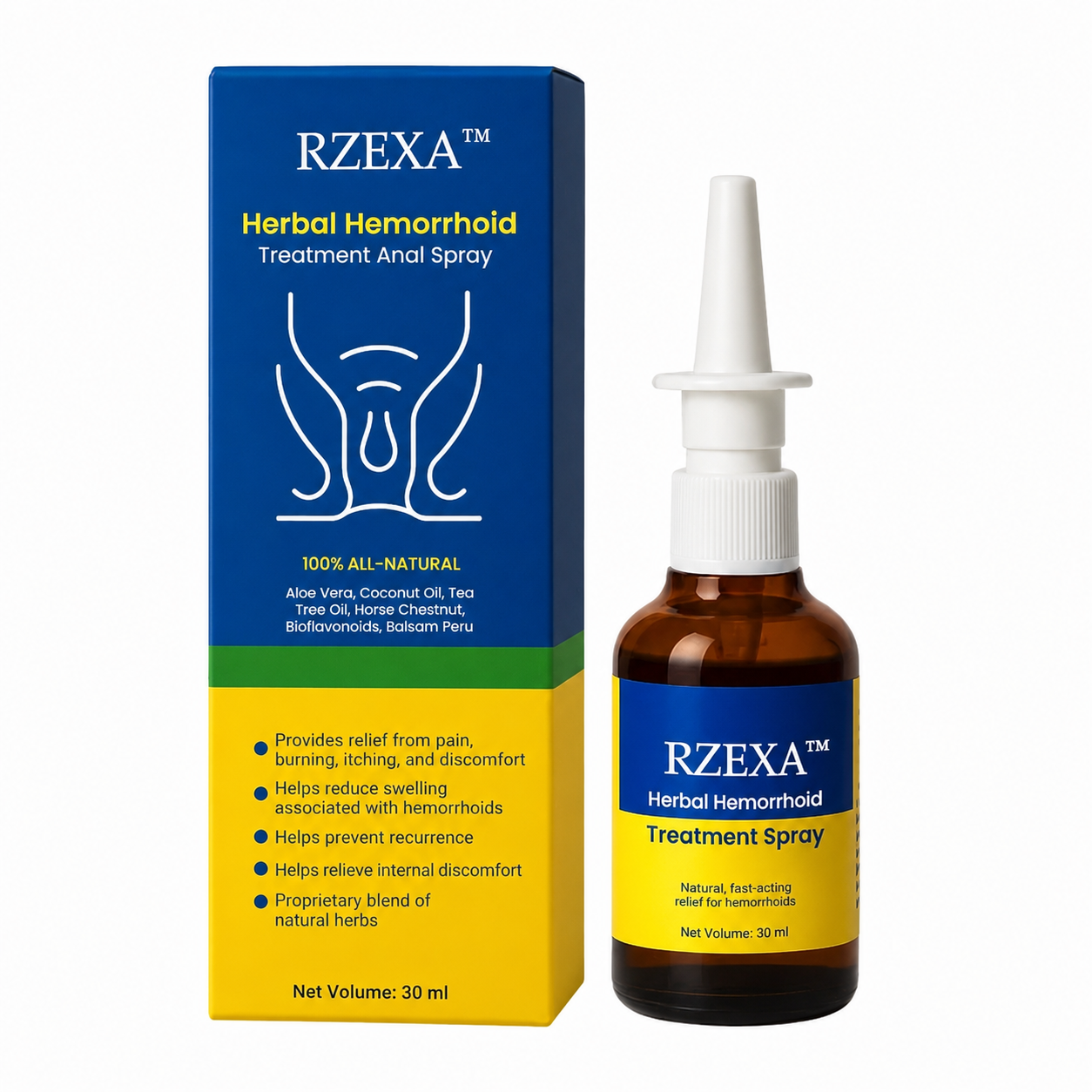 🔥 2026 HOT SELLER 🔥 50K+ SOLD! 💥 RZXEA™ Herbal Hemorrhoid Treatment Anal Spray