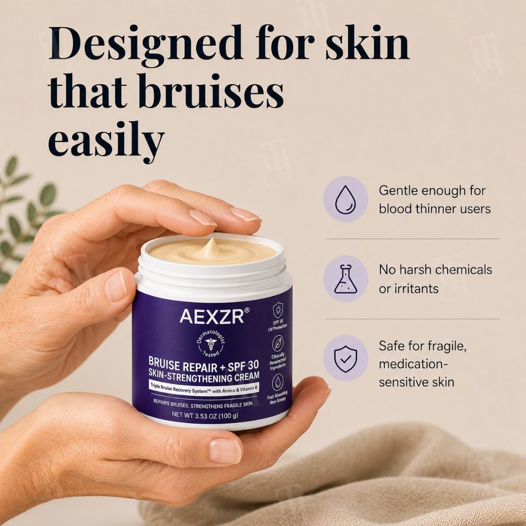 AEXZR® Bruise Repair + SPF 30 Skin-Strengthening Cream🌿🌿 Finally, skincare that works with your skin, not against it.