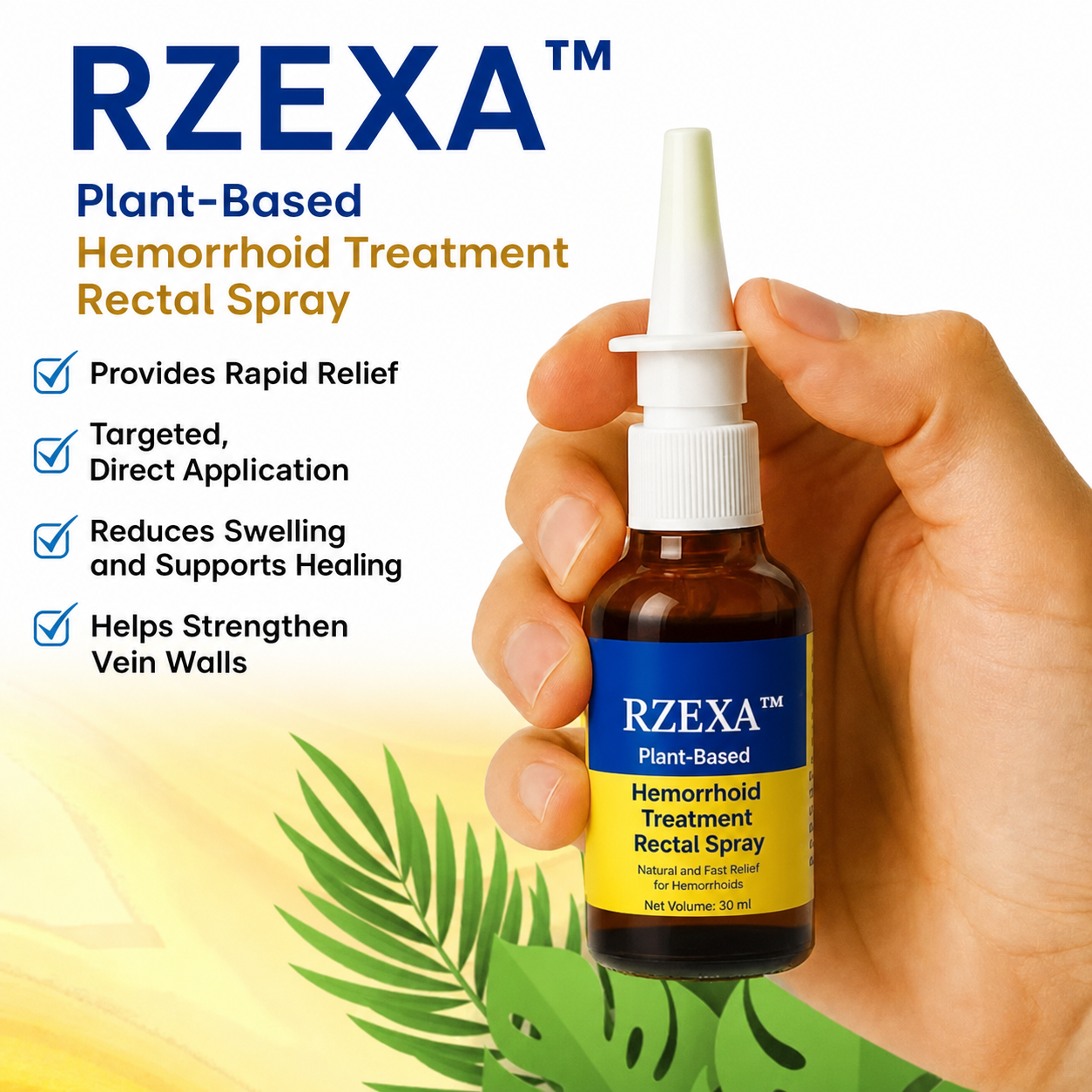 🔥 2026 HOT SELLER 🔥 50K+ SOLD! 💥 RZXEA™ Herbal Hemorrhoid Treatment Anal Spray