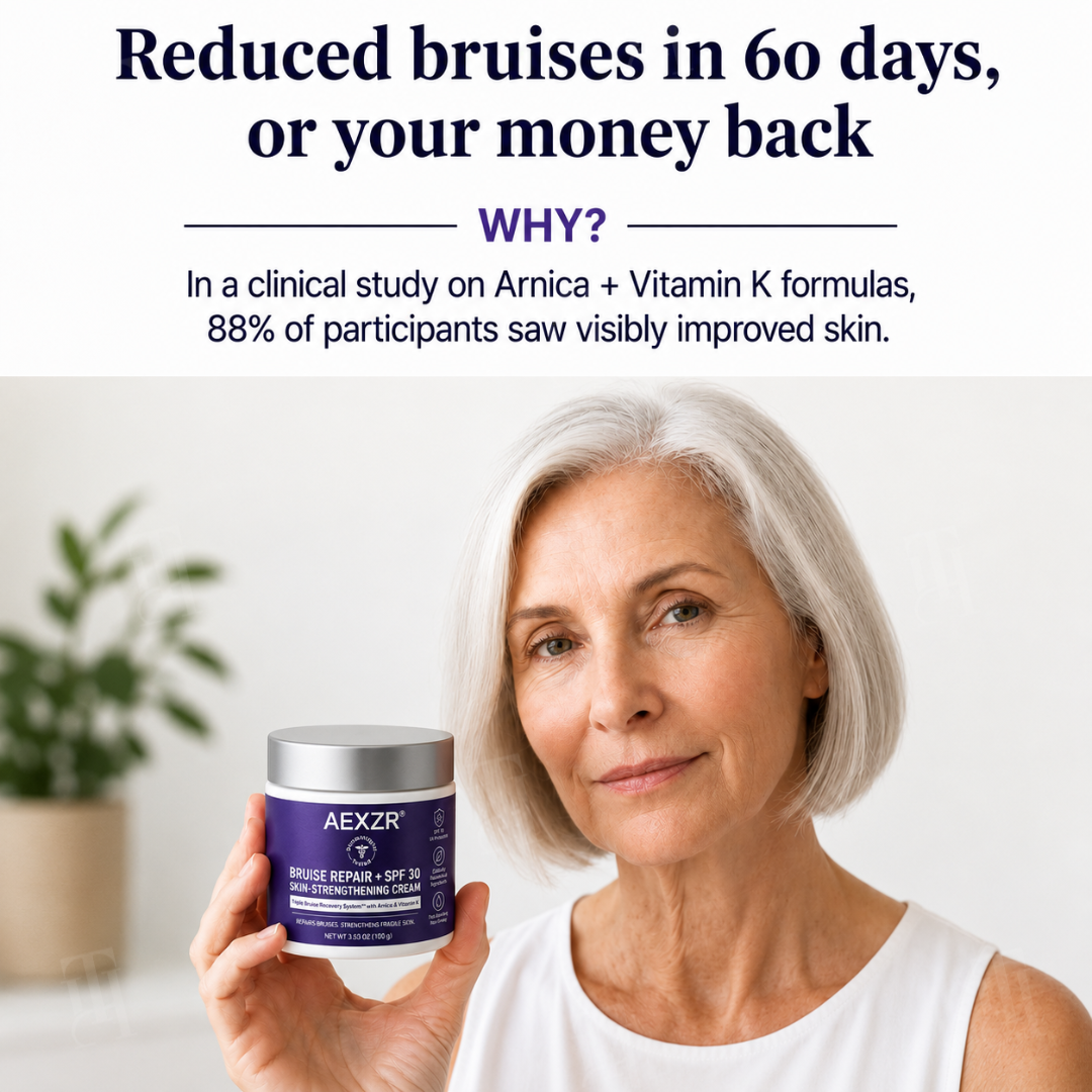 AEXZR® Bruise Repair + SPF 30 Skin-Strengthening Cream🌿🌿 Finally, skincare that works with your skin, not against it.